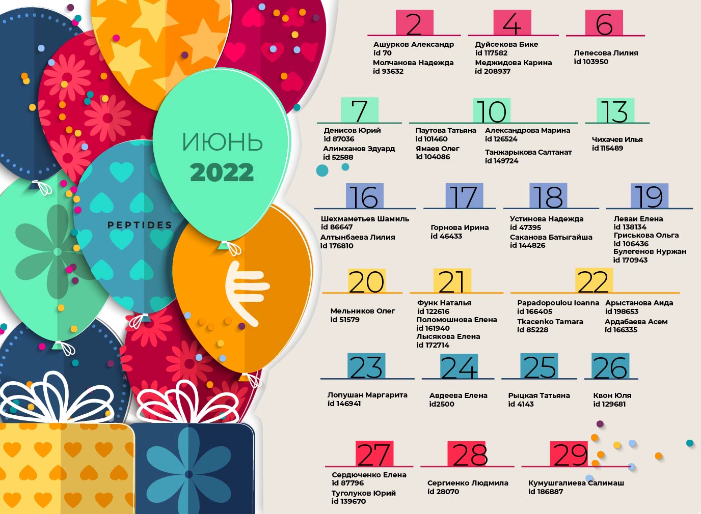 Можно 2022. Поздравляем именинников июня. Июньским именинникам привет.