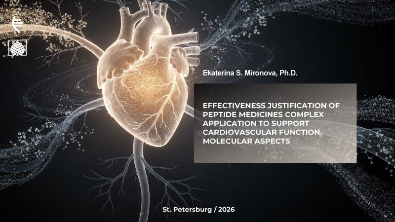 Effectiveness justification of peptide medicines complex to support cardiovascular function